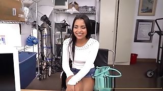 Latina Teenage Is Interviewed By Horny Casting Director With A Big Black Cock