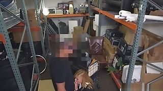 Hot Blonde Mummy Gets Banged In Pawnshops Storage Room